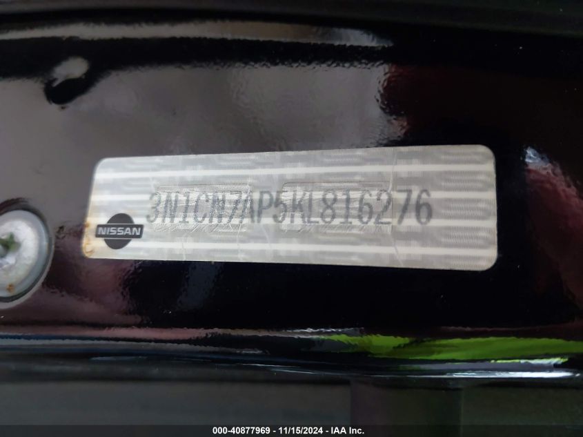 2019 NISSAN VERSA 1.6 SV - 3N1CN7AP5KL816276