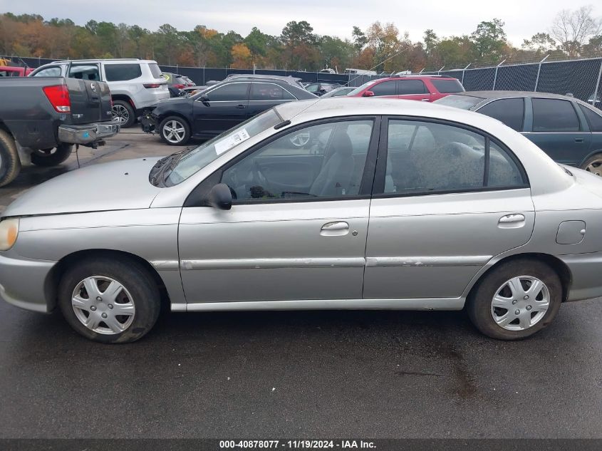 2001 Kia Rio VIN: KNADC123516065573 Lot: 40878077