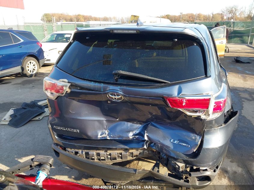 2016 Toyota Highlander Le Plus V6 VIN: 5TDBKRFH3GS256239 Lot: 40878172