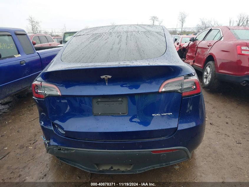 2021 TESLA MODEL Y LONG RANGE DUAL MOTOR ALL-WHEEL DRIVE - 5YJYGDEE5MS244728