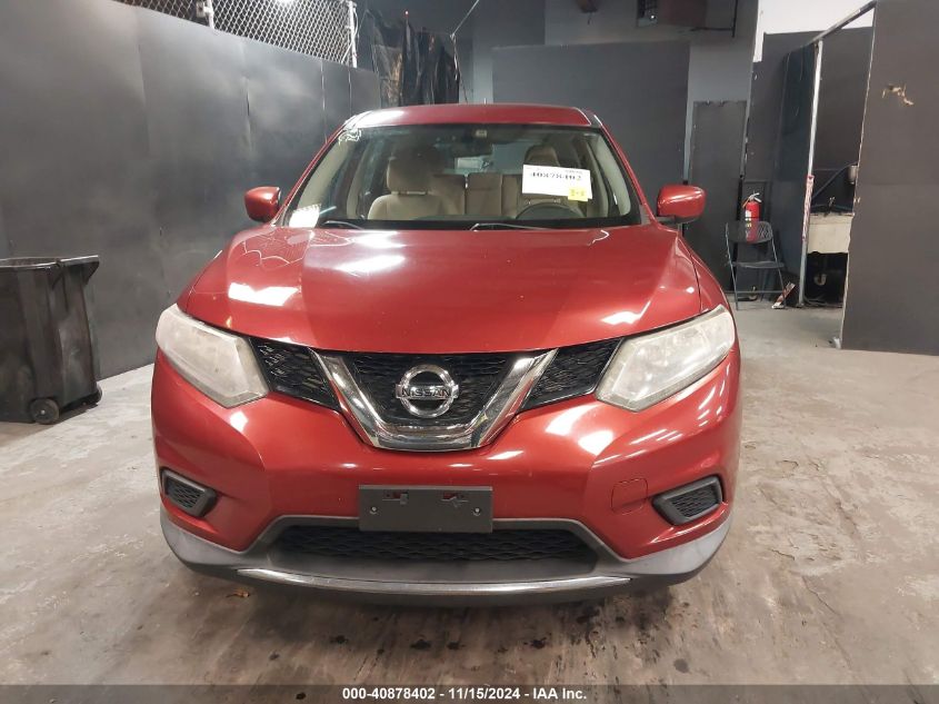 2016 Nissan Rogue S VIN: KNMAT2MT0GP634602 Lot: 40878402