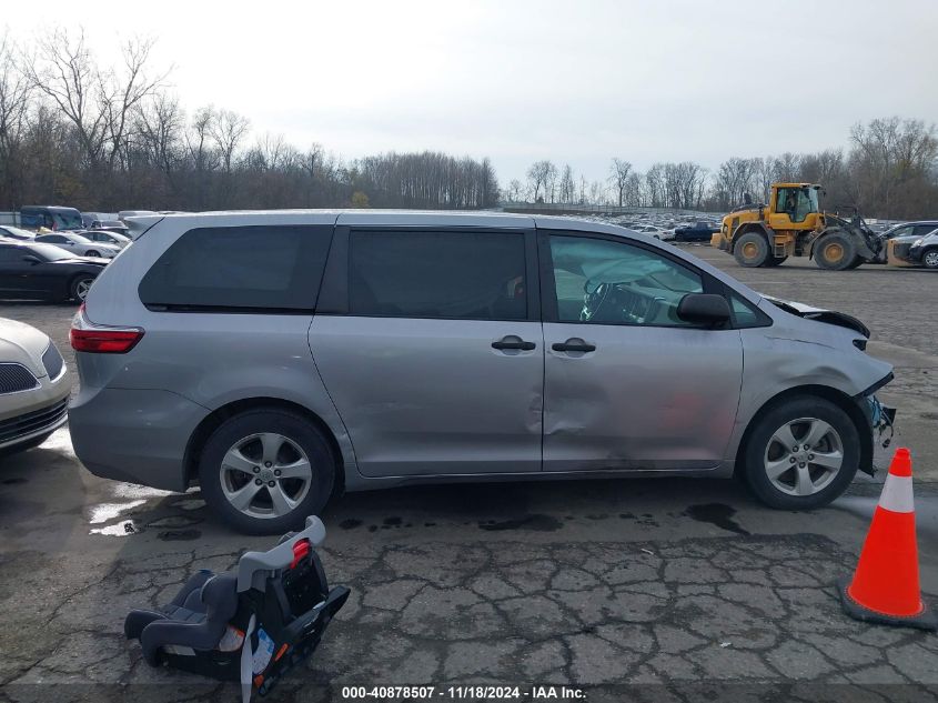 2017 Toyota Sienna L 7 Passenger VIN: 5TDZZ3DC1HS879360 Lot: 40878507