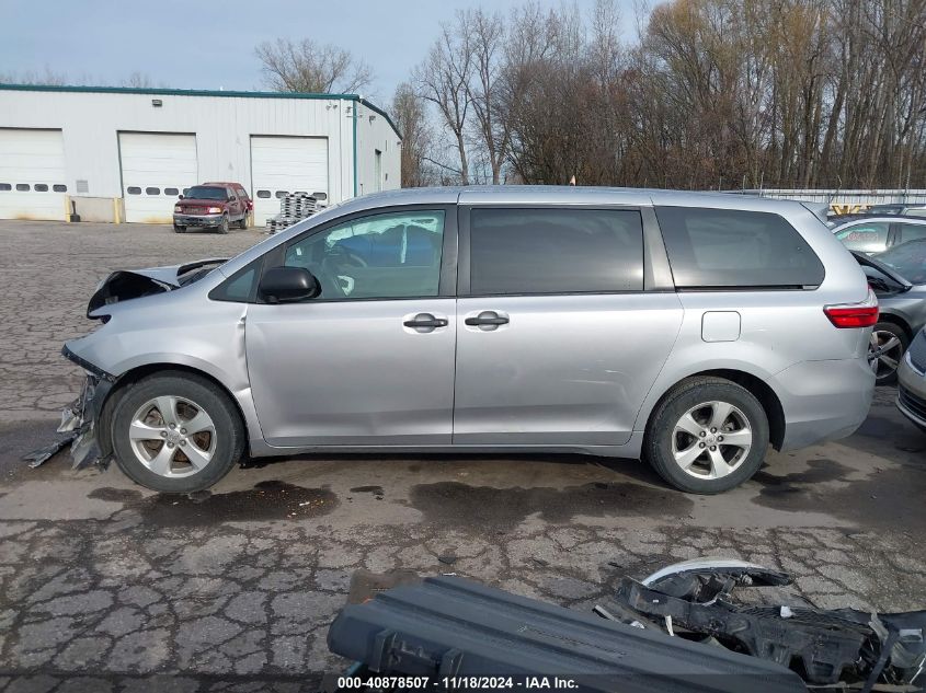 2017 Toyota Sienna L 7 Passenger VIN: 5TDZZ3DC1HS879360 Lot: 40878507