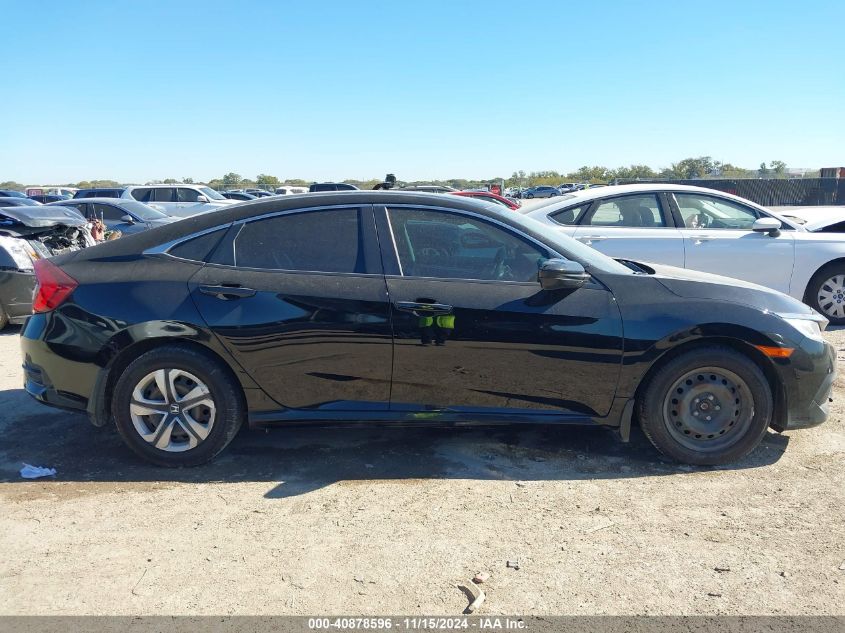 2018 Honda Civic Lx VIN: 19XFC2F55JE013593 Lot: 40878596