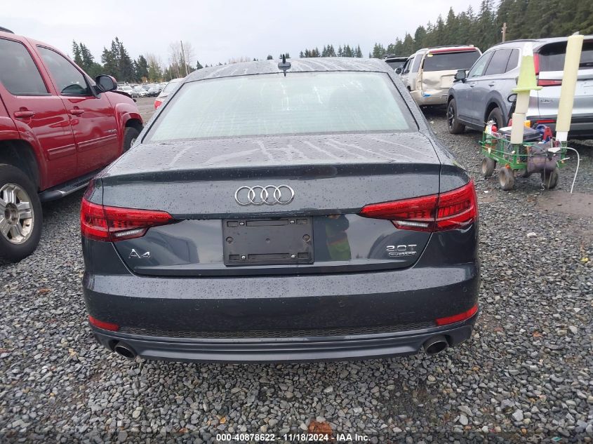 2017 Audi A4 Premium Plus VIN: WAUENAF48HN030575 Lot: 40878622