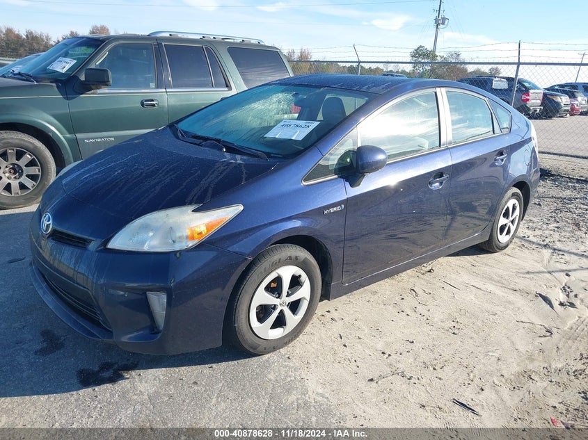 Vin: jtdkn3du7e0377568, lot: 41368291, toyota prius two 20142