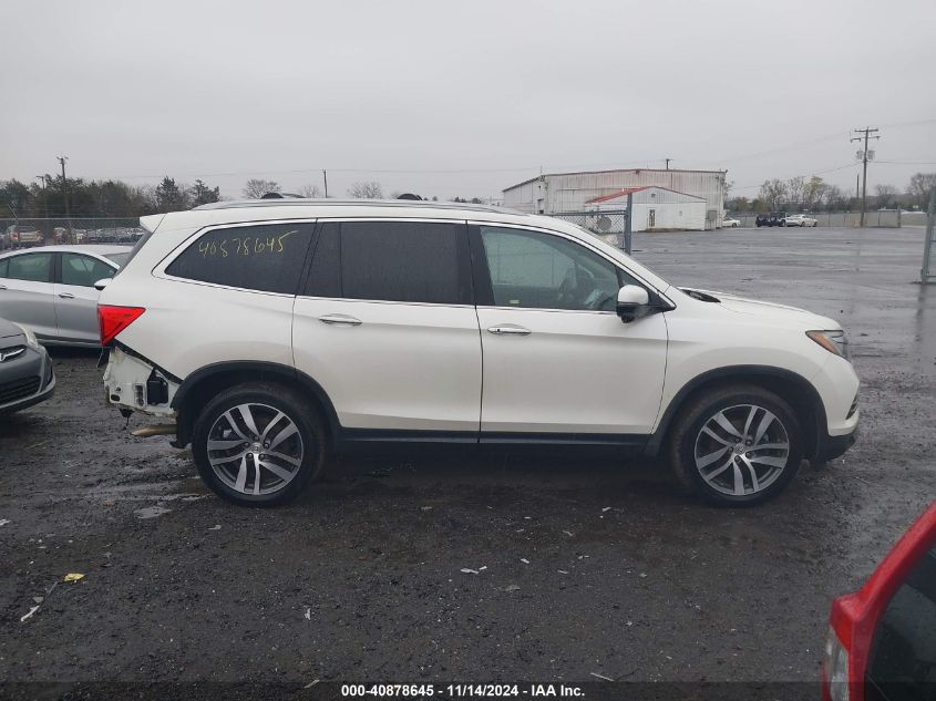 2018 Honda Pilot Touring VIN: 5FNYF6H92JB034497 Lot: 40878645