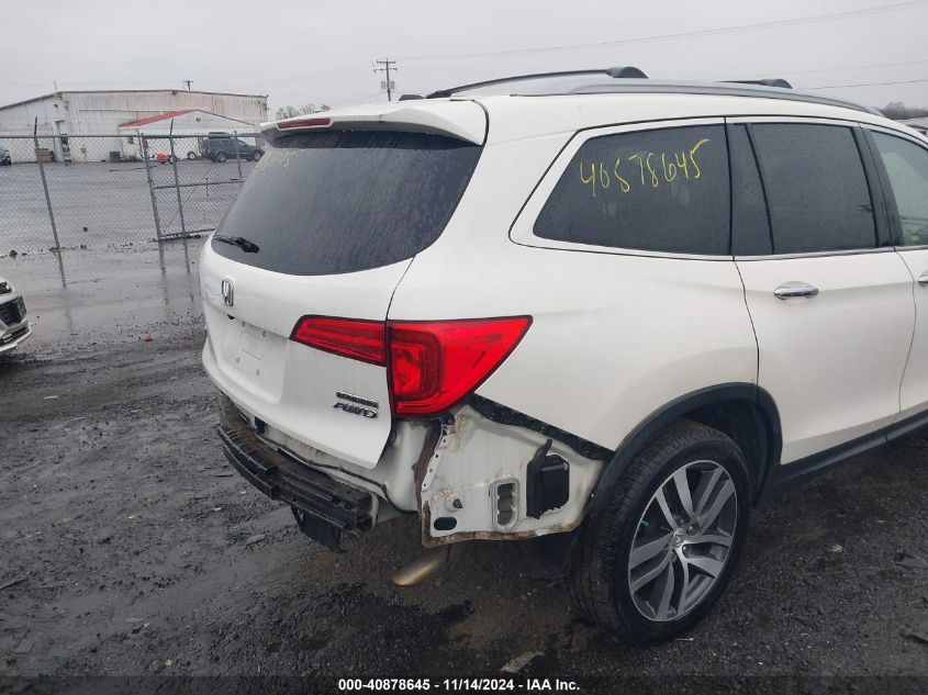 2018 Honda Pilot Touring VIN: 5FNYF6H92JB034497 Lot: 40878645