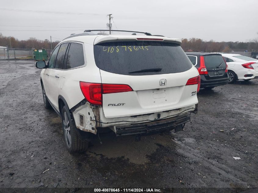 2018 Honda Pilot Touring VIN: 5FNYF6H92JB034497 Lot: 40878645