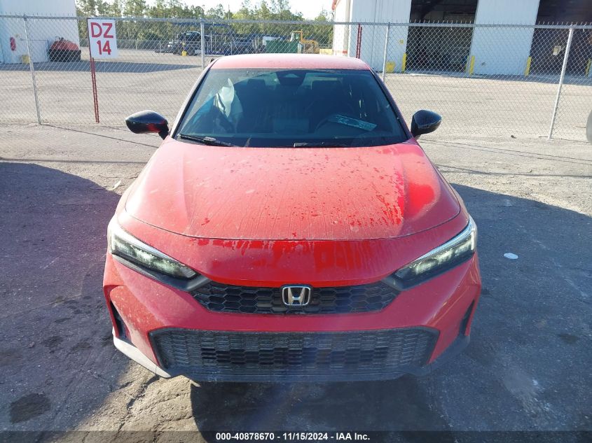 2025 Honda Civic Sport VIN: 2HGFE2F58SH514138 Lot: 40878670