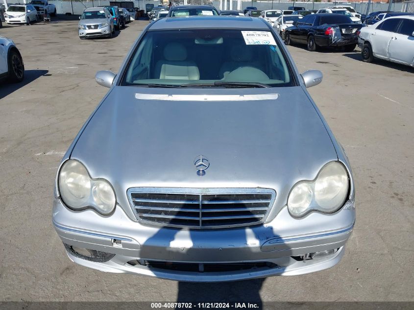 2005 Mercedes-Benz C 230 Kompressor Sport VIN: WDBRF40J75F677037 Lot: 40878702