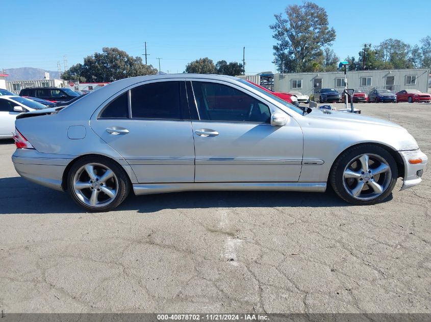 2005 Mercedes-Benz C 230 Kompressor Sport VIN: WDBRF40J75F677037 Lot: 40878702