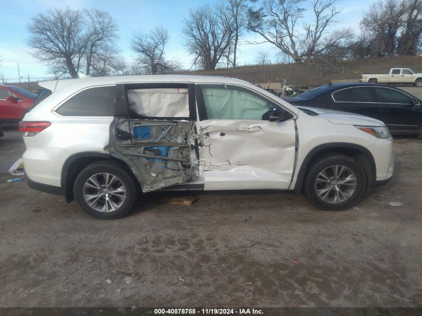 2017 Toyota Highlander Le Plus VIN: 5TDBZRFH1HS359107 Lot: 40878758