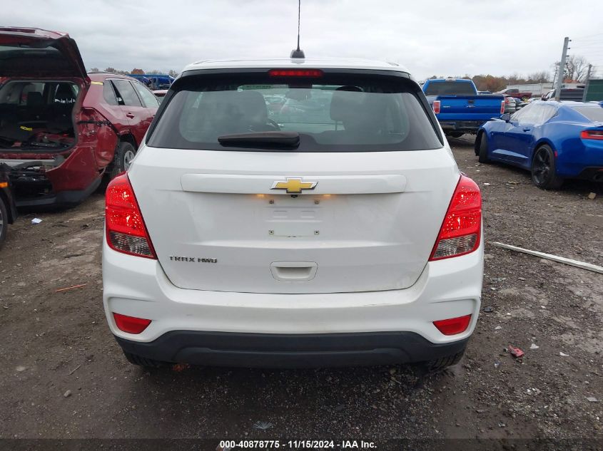 2017 Chevrolet Trax Ls VIN: 3GNCJNSB2HL284159 Lot: 40878775