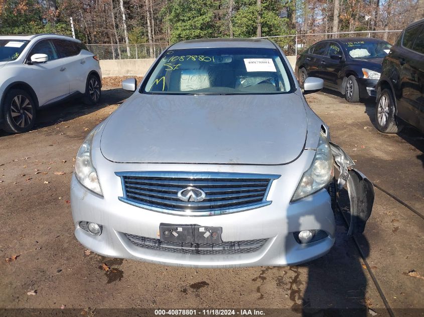 2013 Infiniti G37X VIN: JN1CV6AR0DM757299 Lot: 40878801