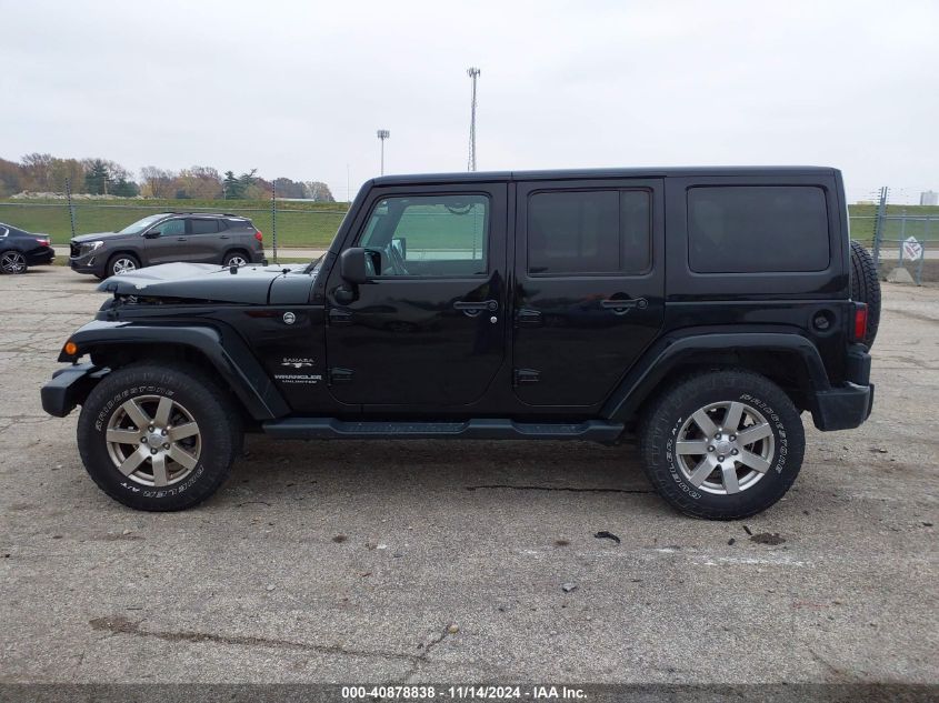 2017 Jeep Wrangler Unlimited Sahara 4X4 VIN: 1C4BJWEG5HL672435 Lot: 40878838