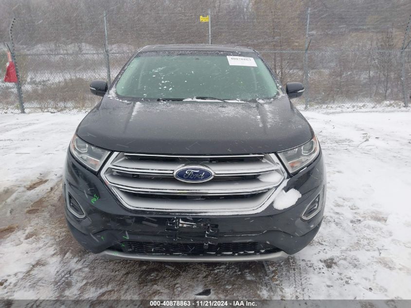 2015 Ford Edge Titanium VIN: 2FMTK4K82FBB08494 Lot: 40878863