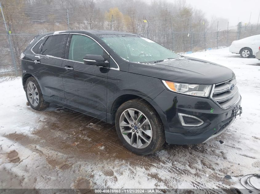 2015 Ford Edge Titanium VIN: 2FMTK4K82FBB08494 Lot: 40878863