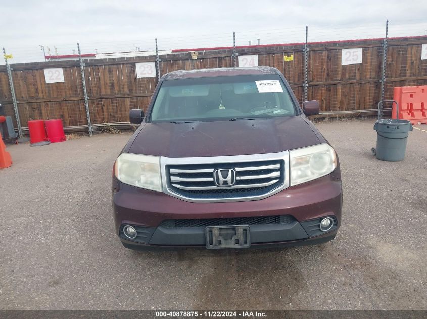 2013 Honda Pilot Ex-L VIN: 5FNYF4H51DB033332 Lot: 40878875