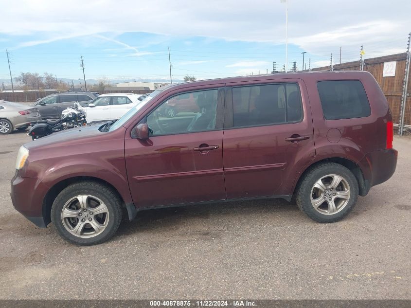 2013 Honda Pilot Ex-L VIN: 5FNYF4H51DB033332 Lot: 40878875