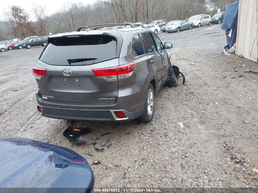 2017 Toyota Highlander Limited VIN: 5TDDZRFH6HS383606 Lot: 40878972