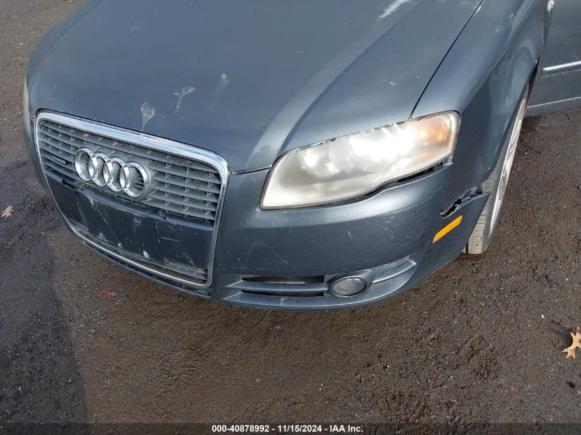 2006 Audi A4 2.0T VIN: WAUDF78E66A233678 Lot: 40878992