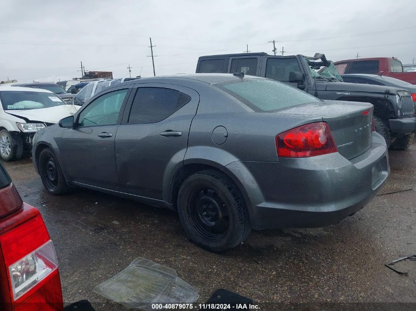 2013 Dodge Avenger Se V6 VIN: 1C3CDZAG9DN749541 Lot: 40879075