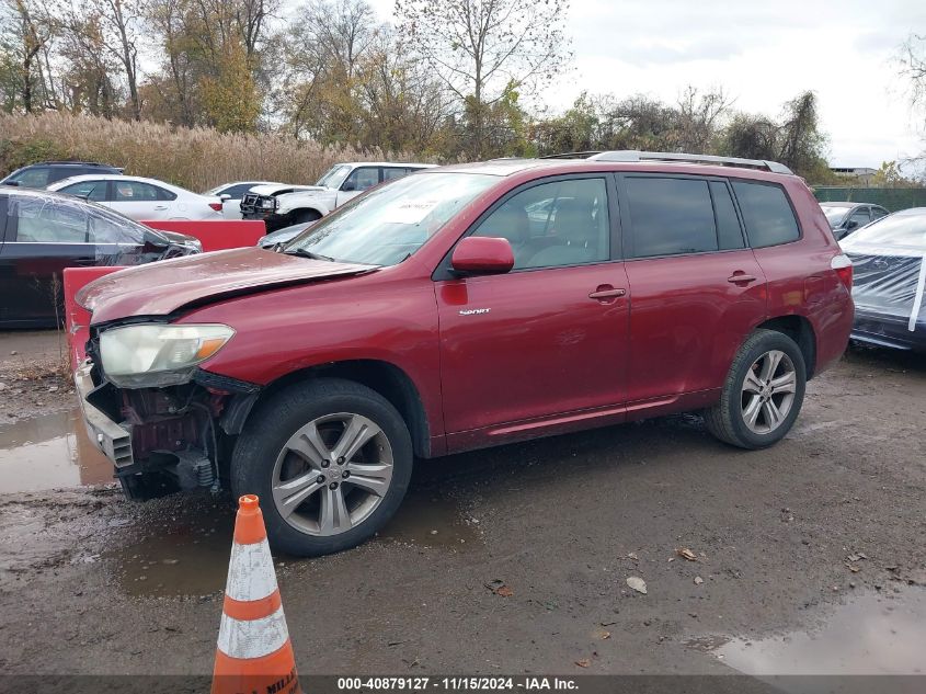 2009 Toyota Highlander Sport VIN: JTEES43A392137376 Lot: 40879127