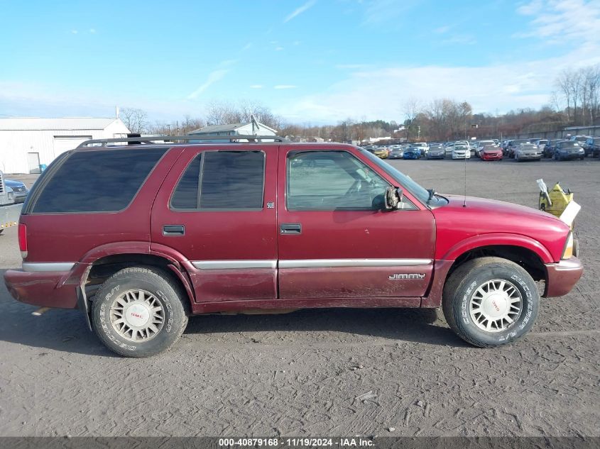 2000 GMC Jimmy Sle VIN: 1GKDT13W8Y2160629 Lot: 40879168