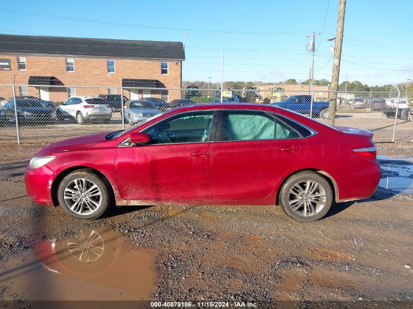 2016 Toyota Camry Se VIN: 4T1BF1FK8GU598813 Lot: 40879186