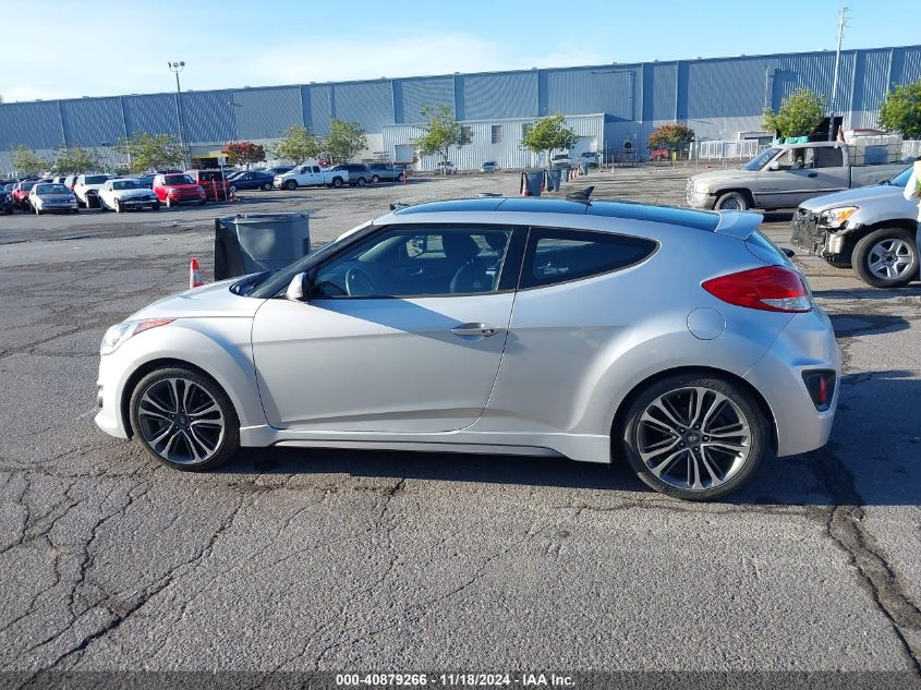 2016 Hyundai Veloster Turbo VIN: KMHTC6AE8GU295915 Lot: 40879266