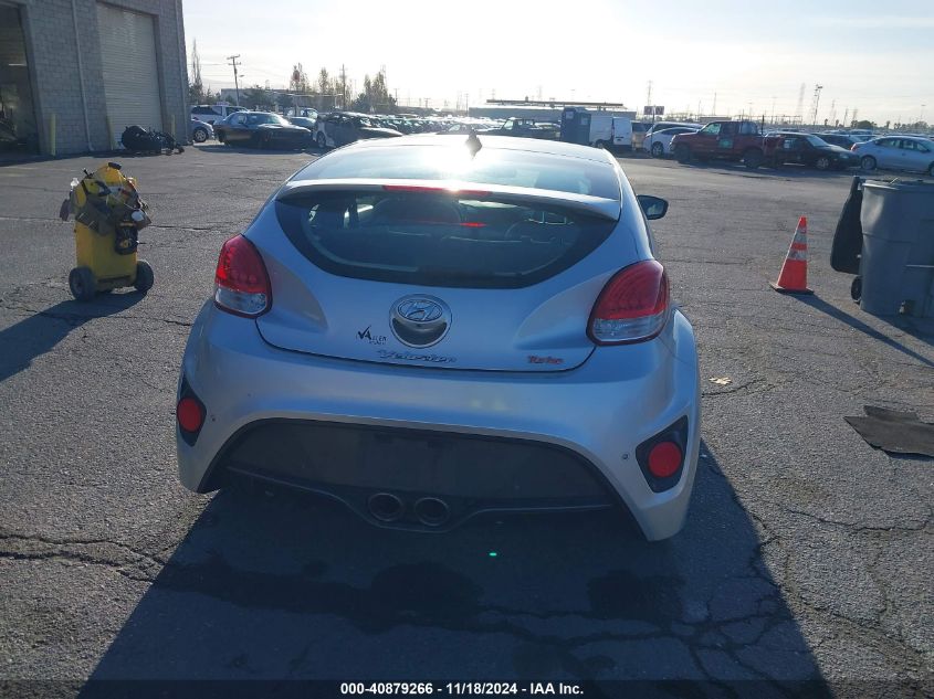 2016 Hyundai Veloster Turbo VIN: KMHTC6AE8GU295915 Lot: 40879266