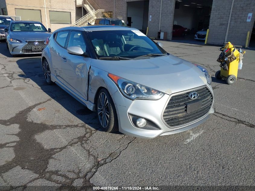 2016 Hyundai Veloster Turbo VIN: KMHTC6AE8GU295915 Lot: 40879266