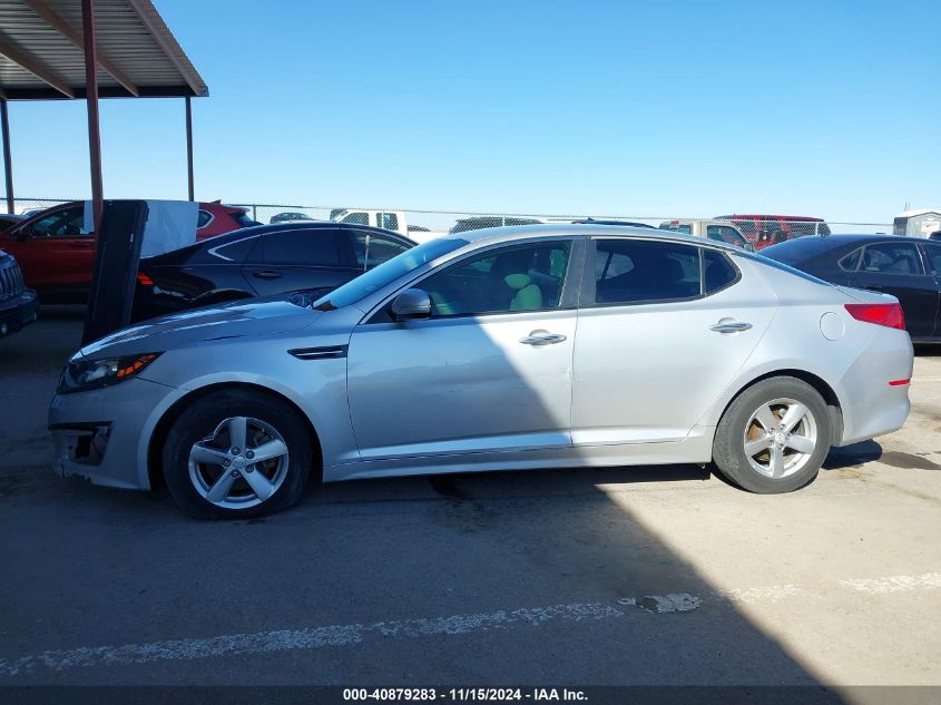 2015 Kia Optima Lx VIN: 5XXGM4A72FG395571 Lot: 40879283