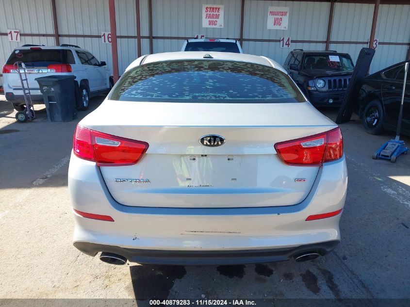 2015 Kia Optima Lx VIN: 5XXGM4A72FG395571 Lot: 40879283