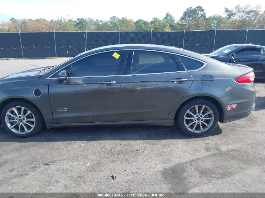 2018 Ford Fusion Se Phev VIN: 3FA6P0PUXJR145214 Lot: 40879346