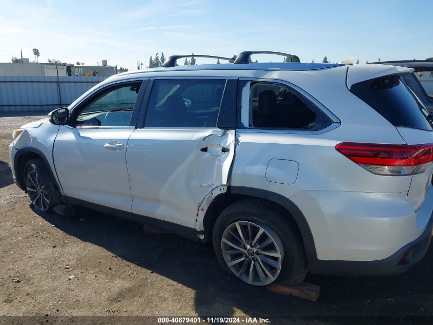 2019 Toyota Highlander Xle VIN: 5TDKZRFH3KS350125 Lot: 40879401