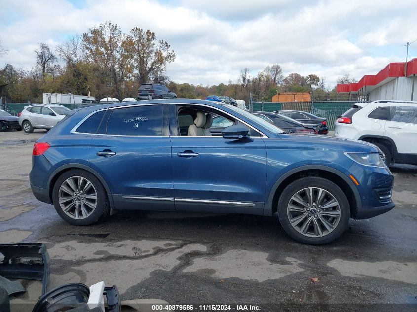 2018 Lincoln Mkx Reserve VIN: 2LMPJ8LP0JBL11866 Lot: 40879586