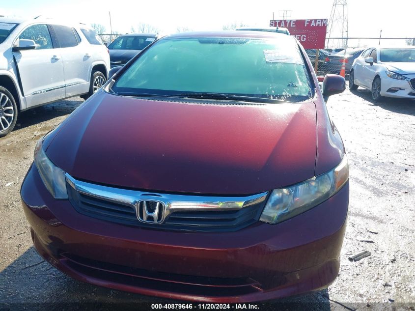 2012 Honda Civic Lx VIN: 2HGFB2F57CH532706 Lot: 40879646