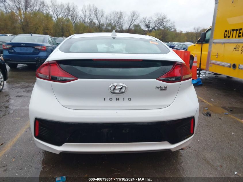 2018 Hyundai Ioniq Hybrid Blue VIN: KMHC65LC8JU091393 Lot: 40879651