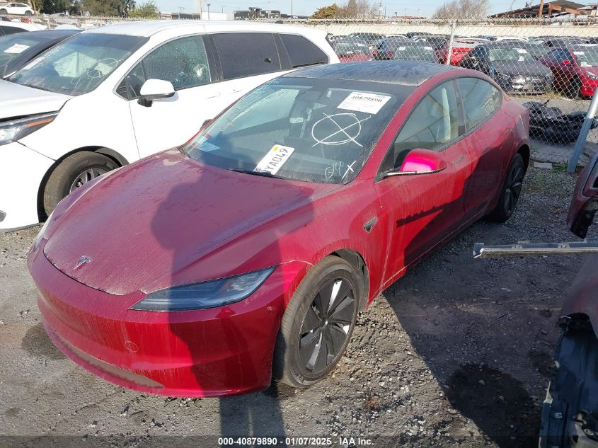 VIN 5YJ3E1EA1RF842222 2024 Tesla Model 3, Rear-Whee... no.2