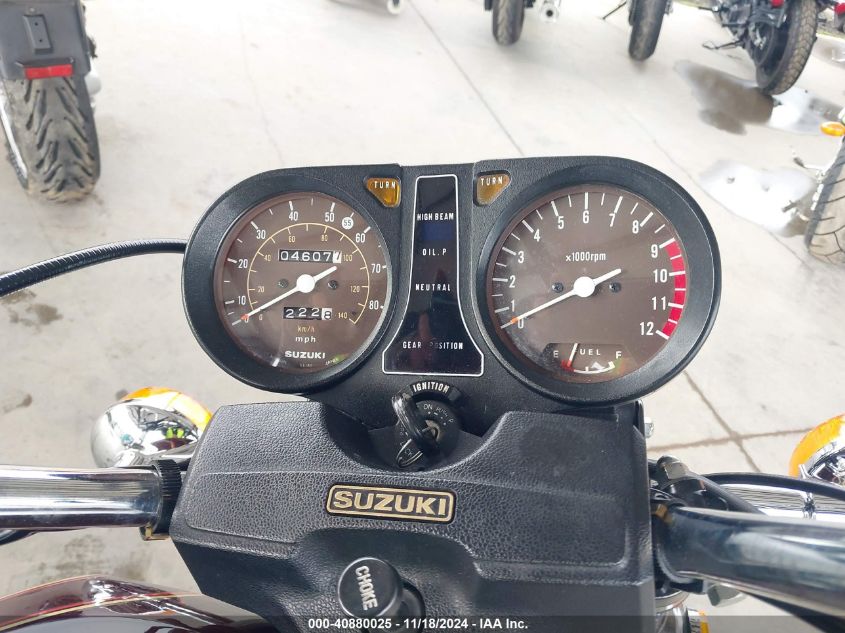 1980 Suzuki Gs850 G VIN: GS850123390 Lot: 40880025