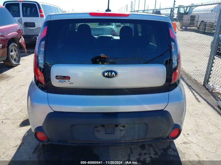 2015 Kia Soul + VIN: KNDJP3A56F7757027 Lot: 40880041