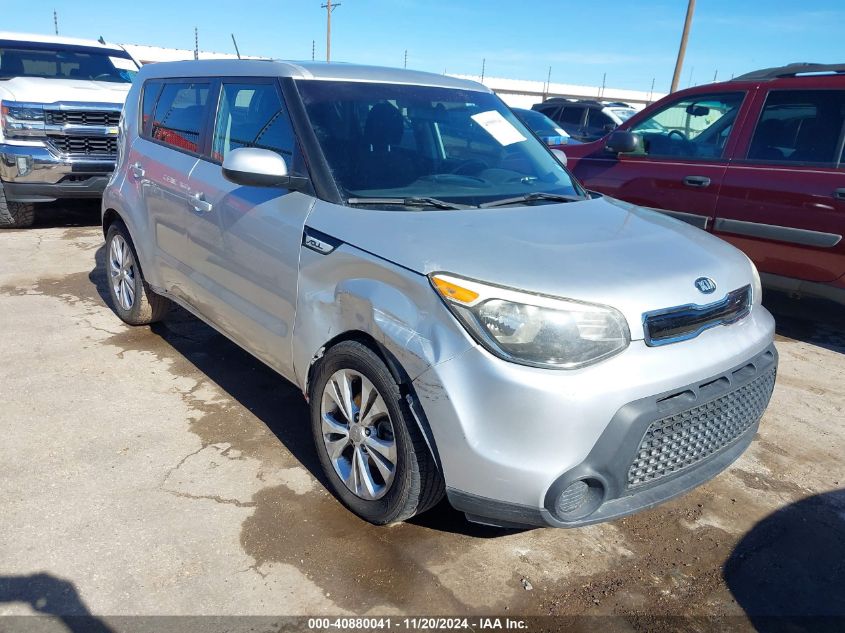 2015 Kia Soul + VIN: KNDJP3A56F7757027 Lot: 40880041