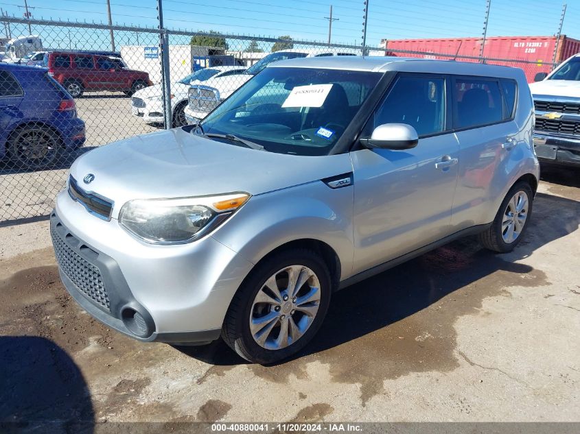 2015 Kia Soul + VIN: KNDJP3A56F7757027 Lot: 40880041