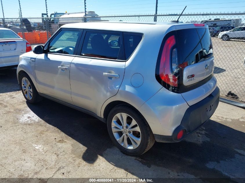 2015 Kia Soul + VIN: KNDJP3A56F7757027 Lot: 40880041