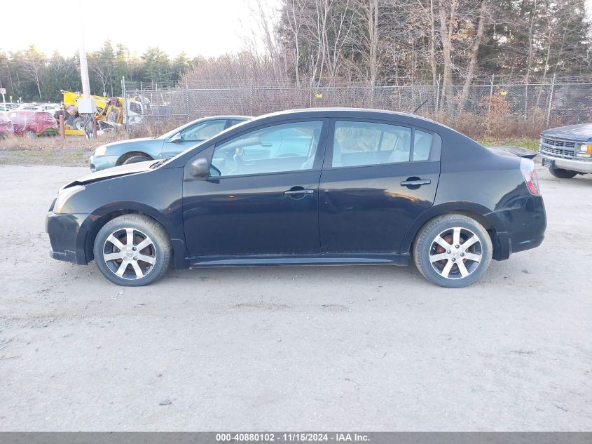 2012 Nissan Sentra 2.0 Sr VIN: 3N1AB6AP8CL774911 Lot: 40880102