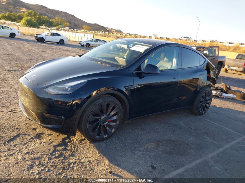 2021 Tesla Model Y Performance Dual Motor All-Wheel Drive VIN: 5YJYGDEF6MF306484 Lot: 40880171