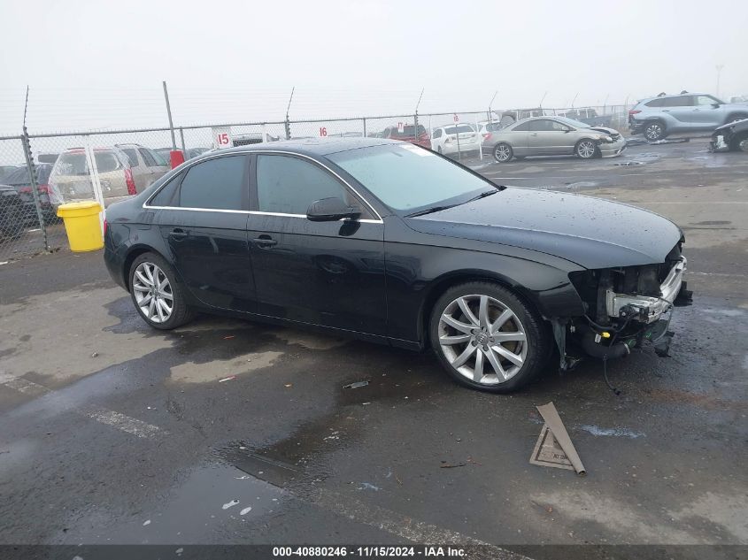 2013 Audi A4 2.0T Premium VIN: WAUEFAFL3DN042471 Lot: 40880246