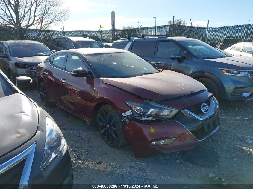 2017 Nissan Maxima 3.5 Sr VIN: 1N4AA6AP8HC366918 Lot: 40880286